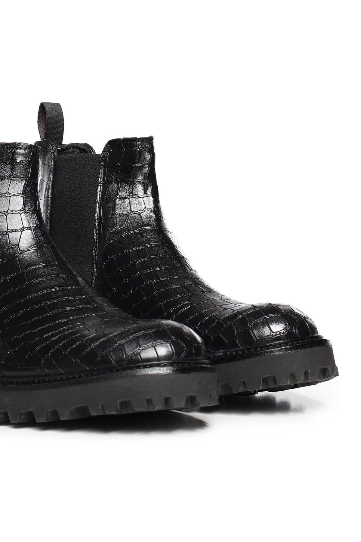 Don leather ankle boots| Black - Giuliano Galiano | Handcrafted Luxury Sneakers Made In Italy