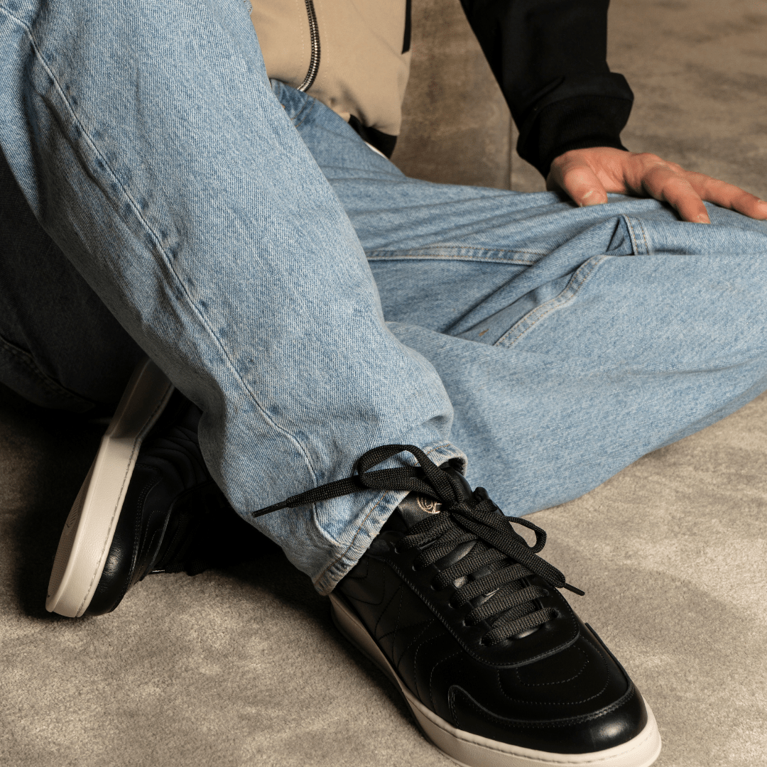 Dynasty | Black - Giuliano Galiano | Handcrafted Luxury Sneakers Made In Italy