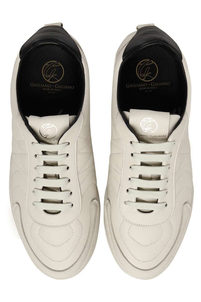 Dynasty | White Black - Giuliano Galiano | Handcrafted Luxury Sneakers Made In Italy
