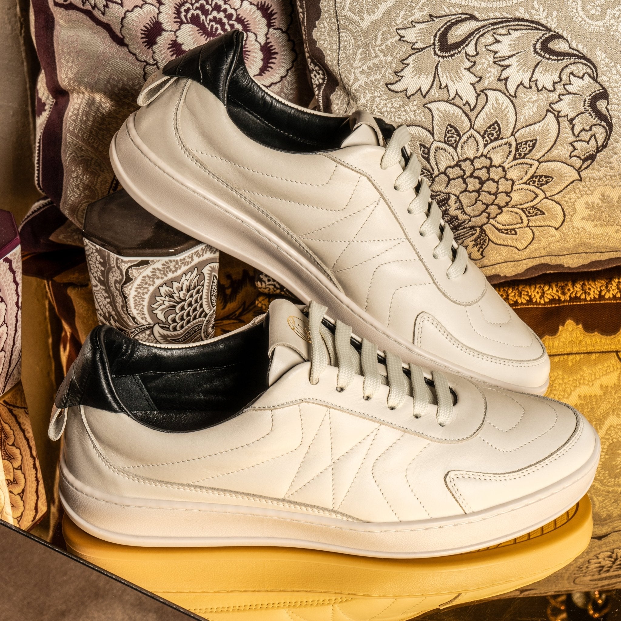 Dynasty | White Black - Giuliano Galiano | Handcrafted Luxury Sneakers Made In Italy