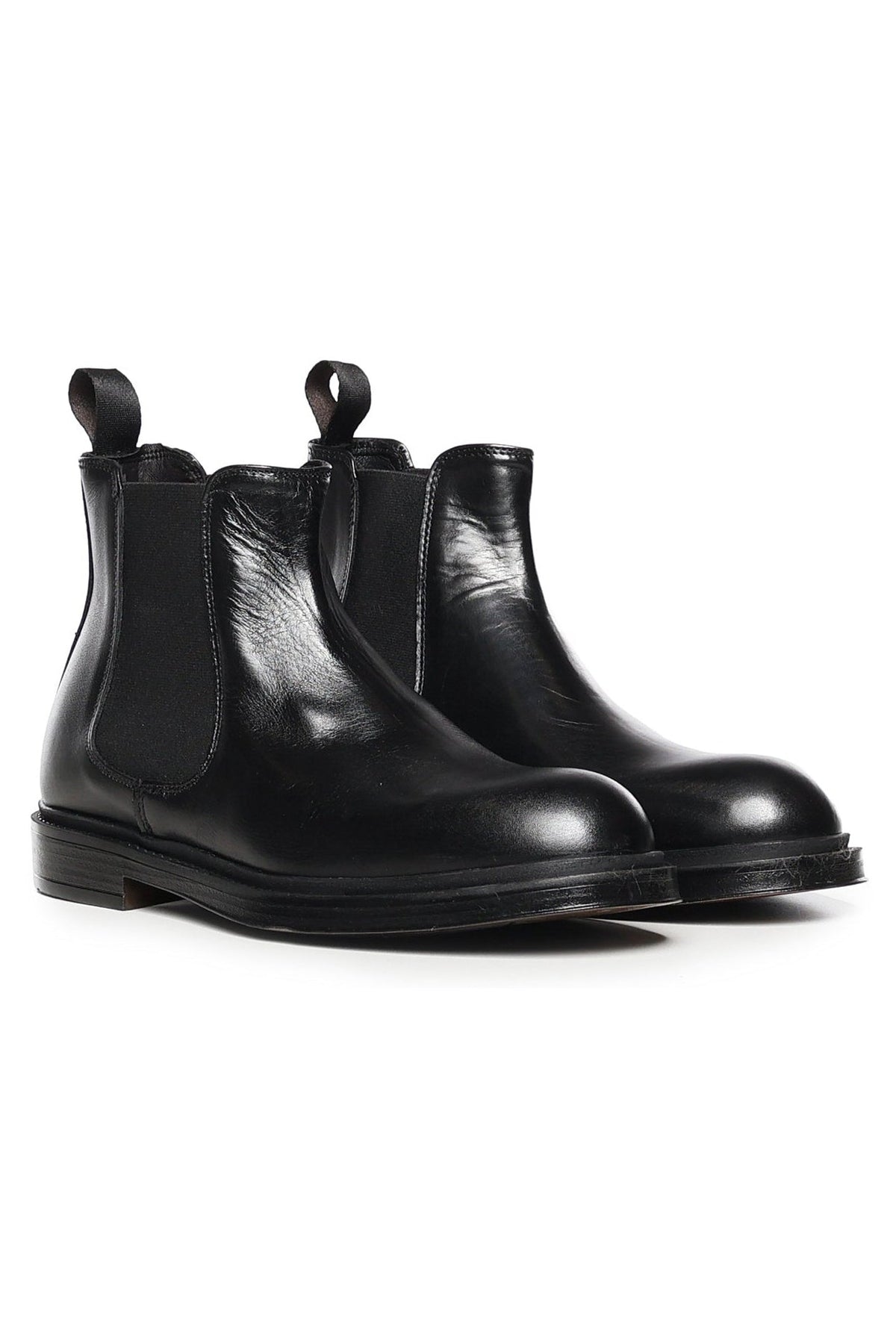 Elite leather ankle boots / Black - Giuliano Galiano | Handcrafted Luxury Sneakers Made In Italy