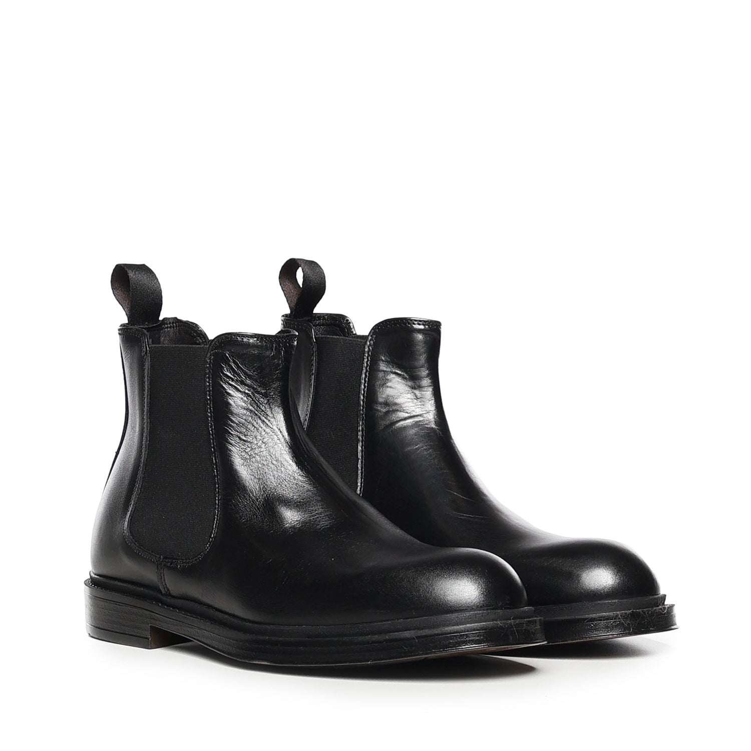 Elite leather ankle boots / Black - Giuliano Galiano | Handcrafted Luxury Sneakers Made In Italy