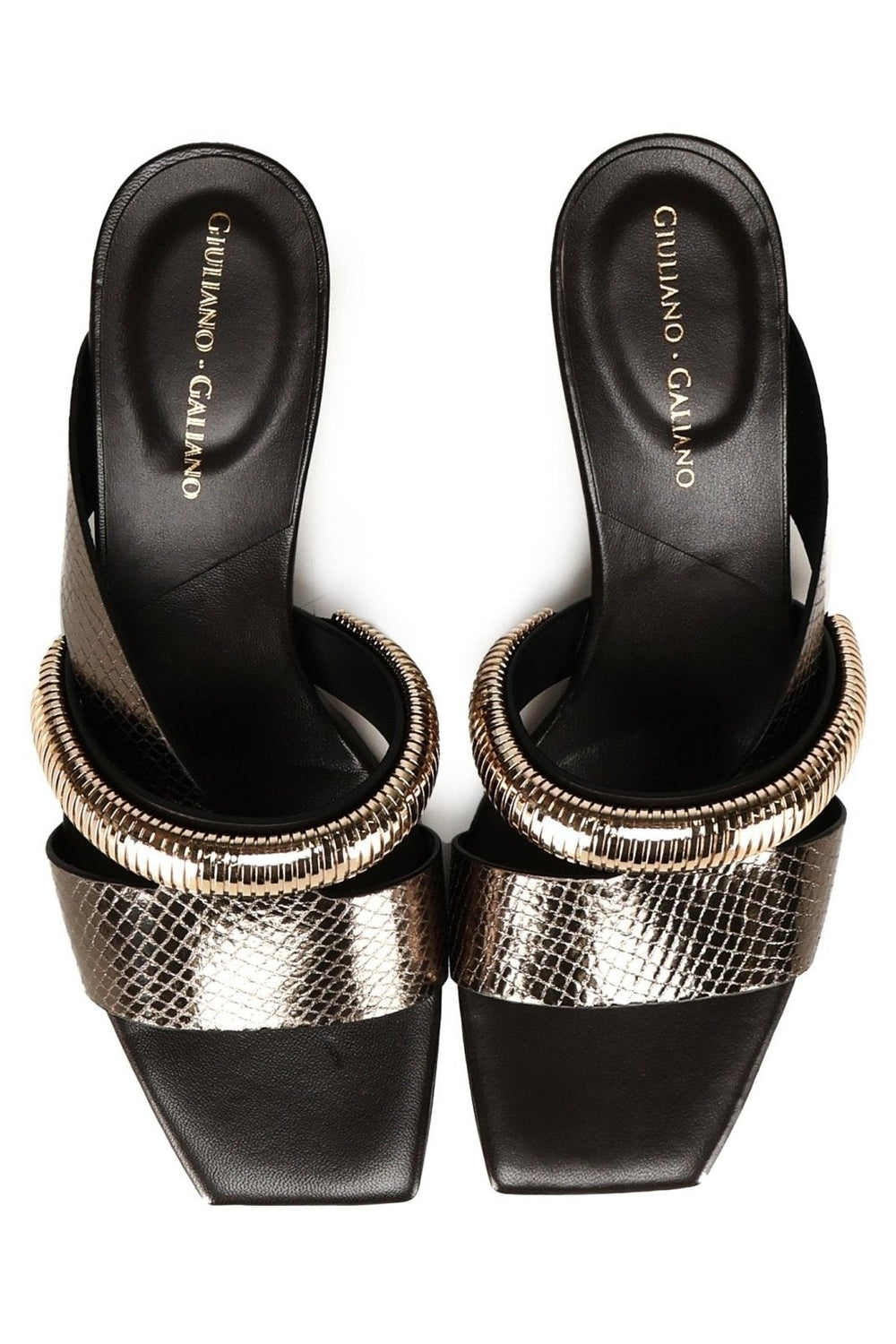 Gayalold Sandals | Black - Giuliano Galiano | Handcrafted Luxury Sneakers Made In Italy