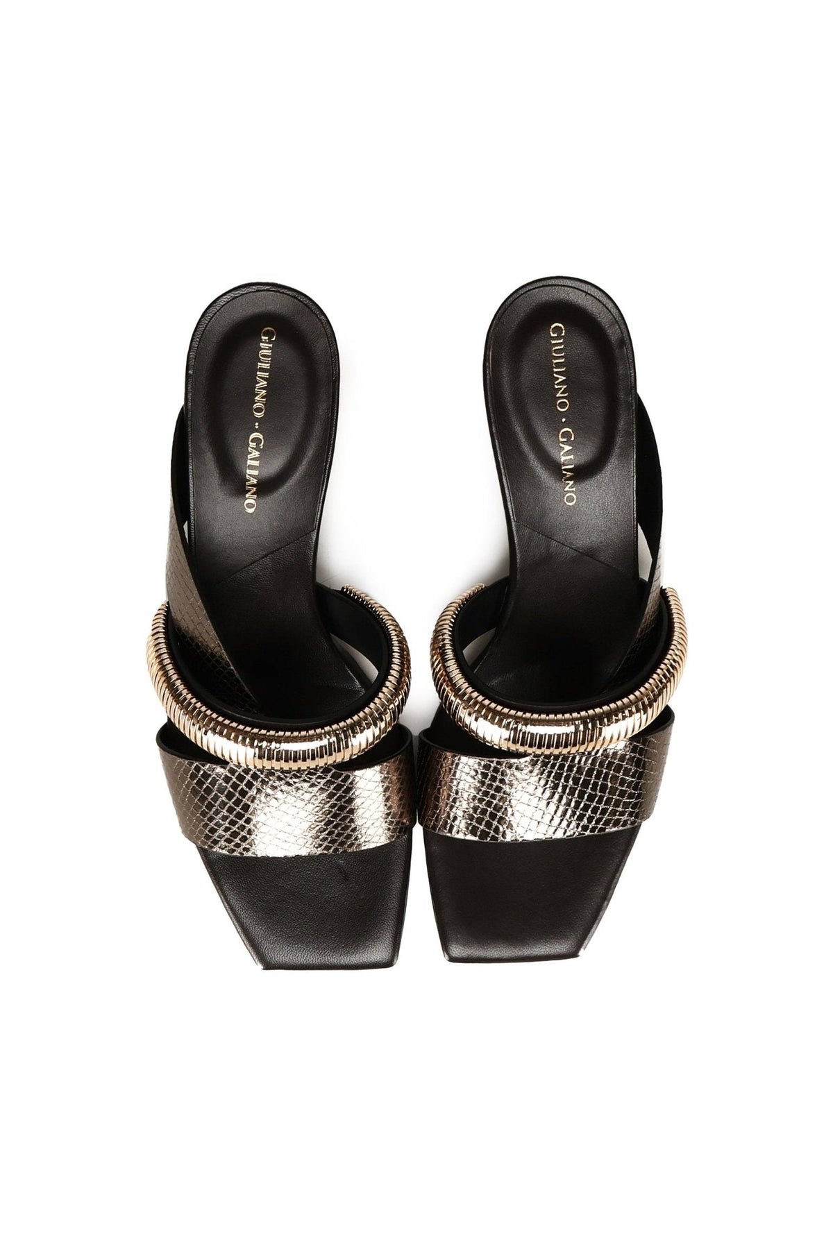 Gayalold Sandals | Black - Giuliano Galiano | Handcrafted Luxury Sneakers Made In Italy