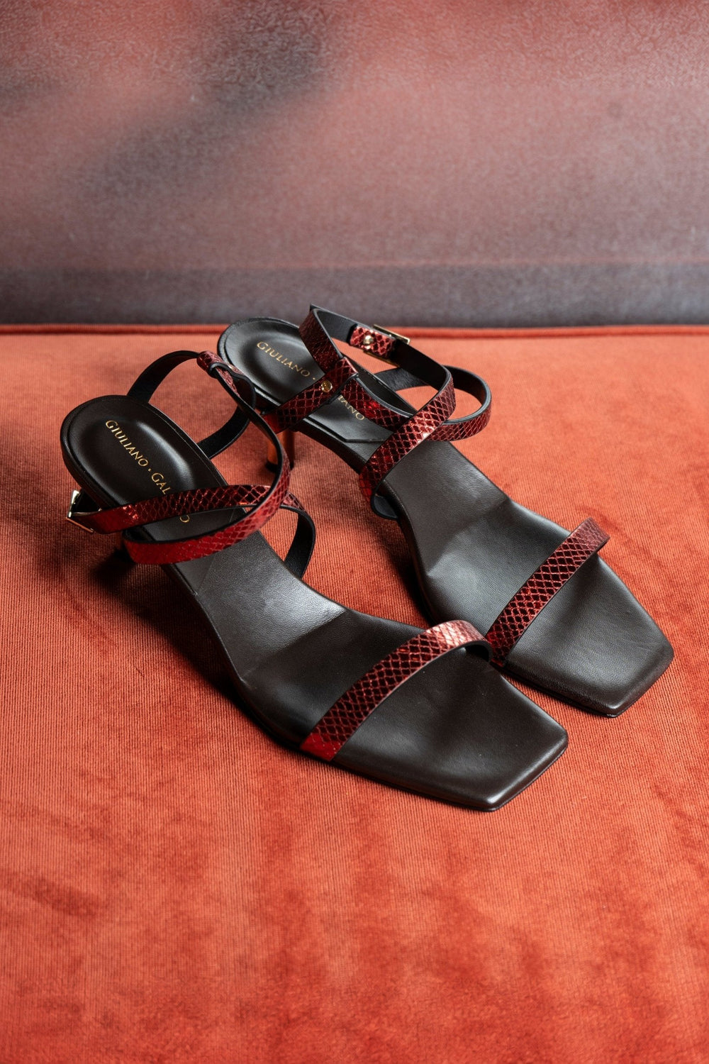 Giovy Sandals | Bordeaux - Giuliano Galiano | Handcrafted Luxury Sneakers Made In Italy