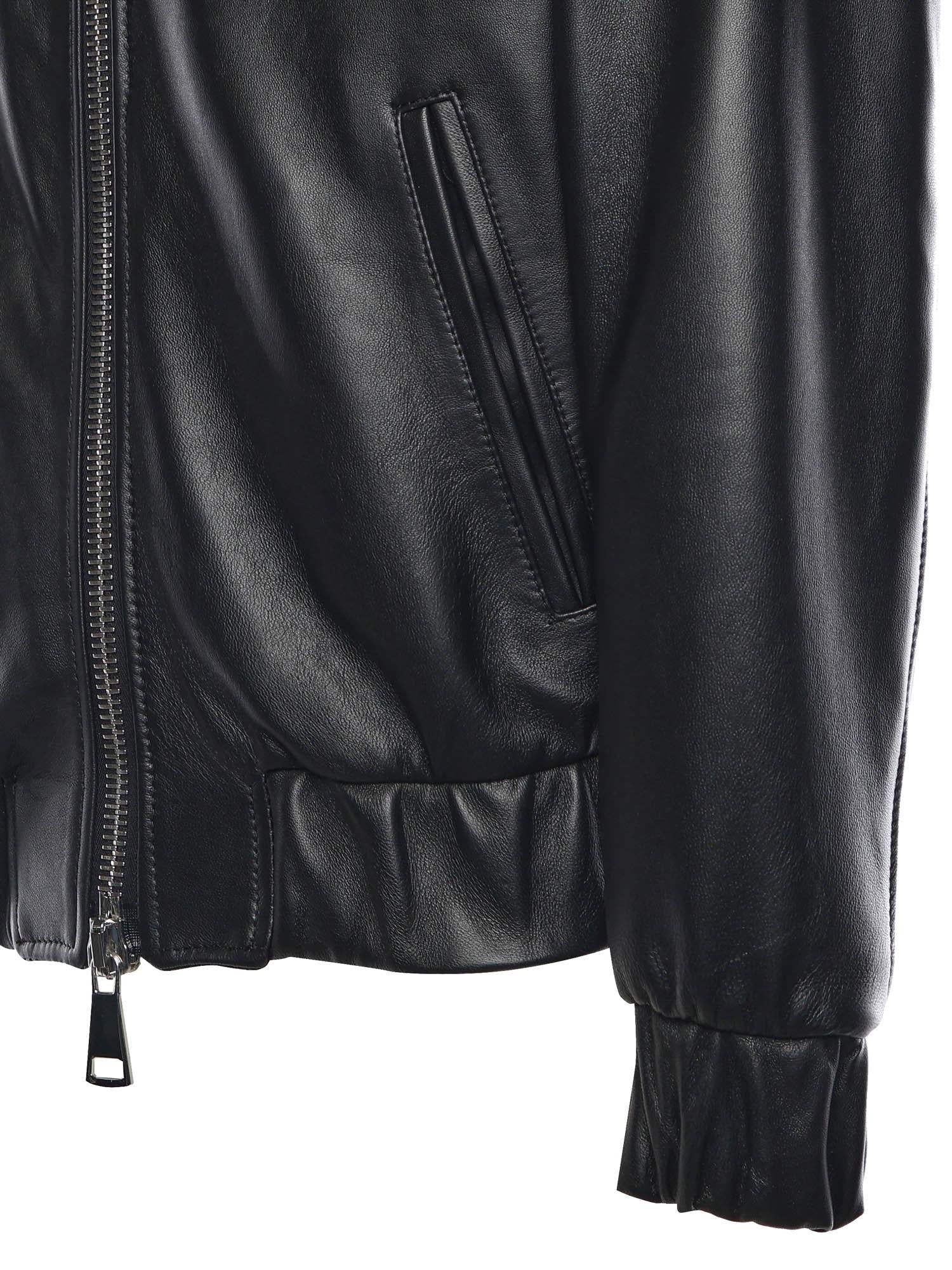 Go Hard Leather Jacket - Giuliano Galiano | Handcrafted Luxury Sneakers Made In Italy