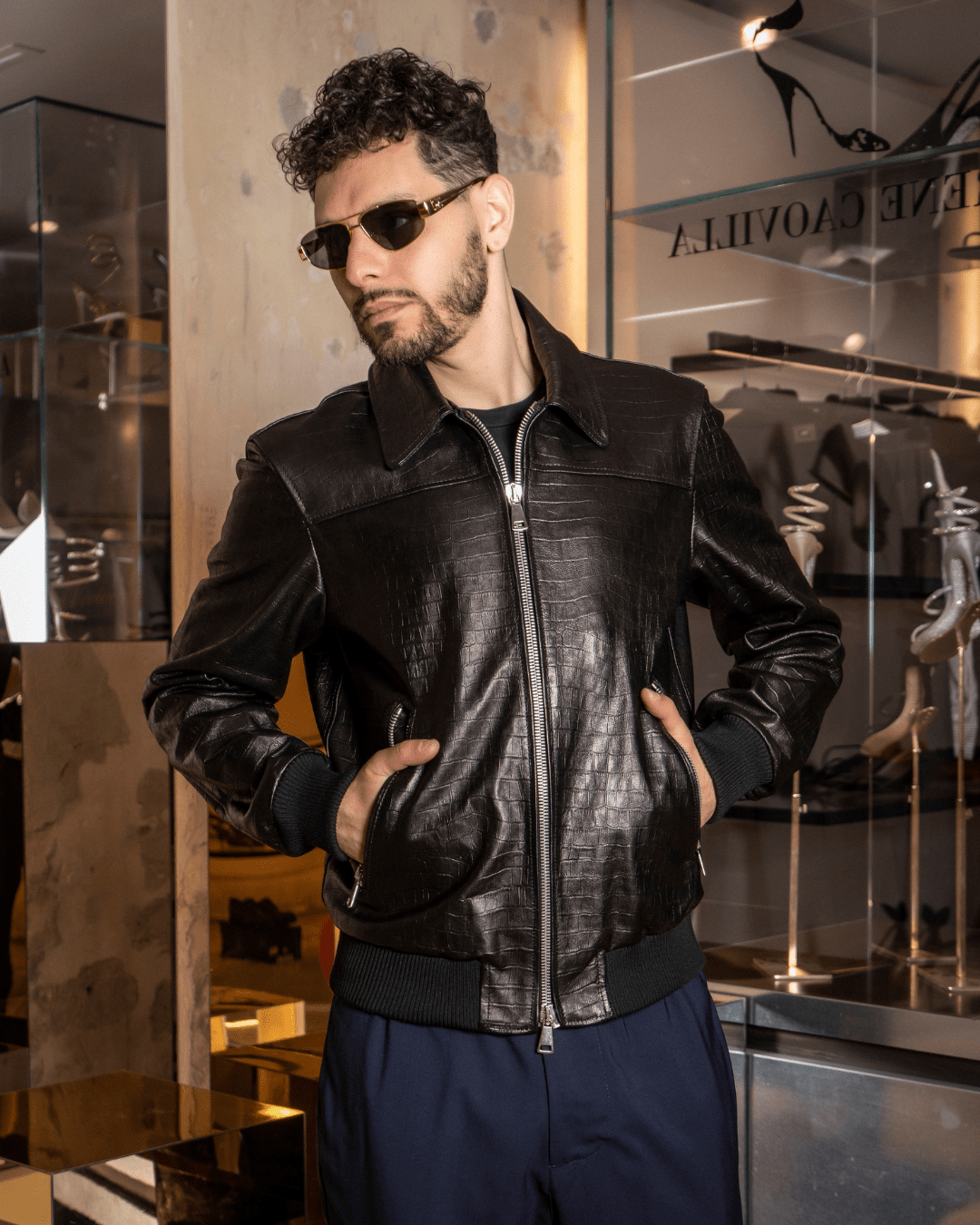 Goodfellas Jacket Croc - Giuliano Galiano | Handcrafted Luxury Sneakers Made In Italy