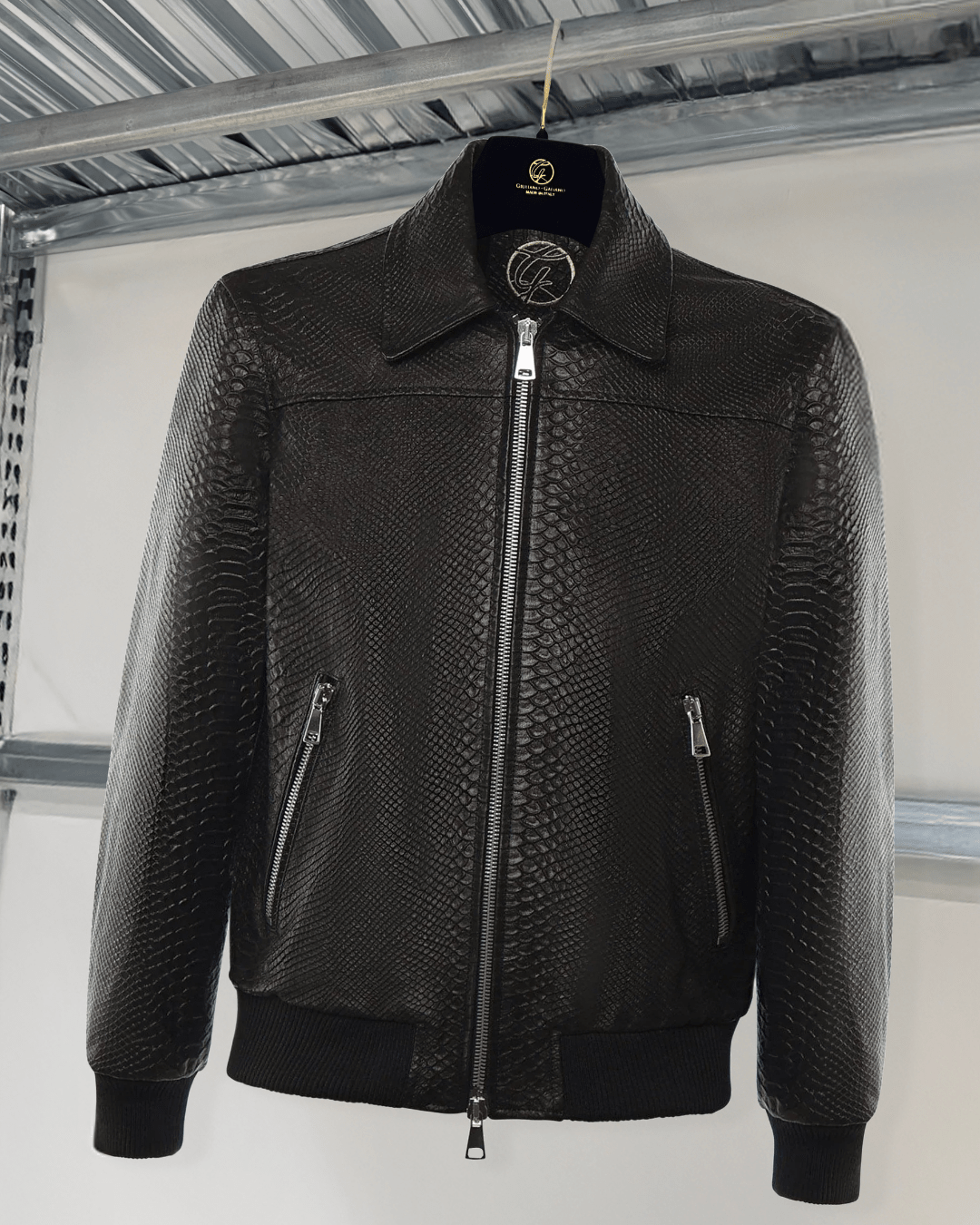 Goodfellas Jacket Python - Giuliano Galiano | Handcrafted Luxury Sneakers Made In Italy