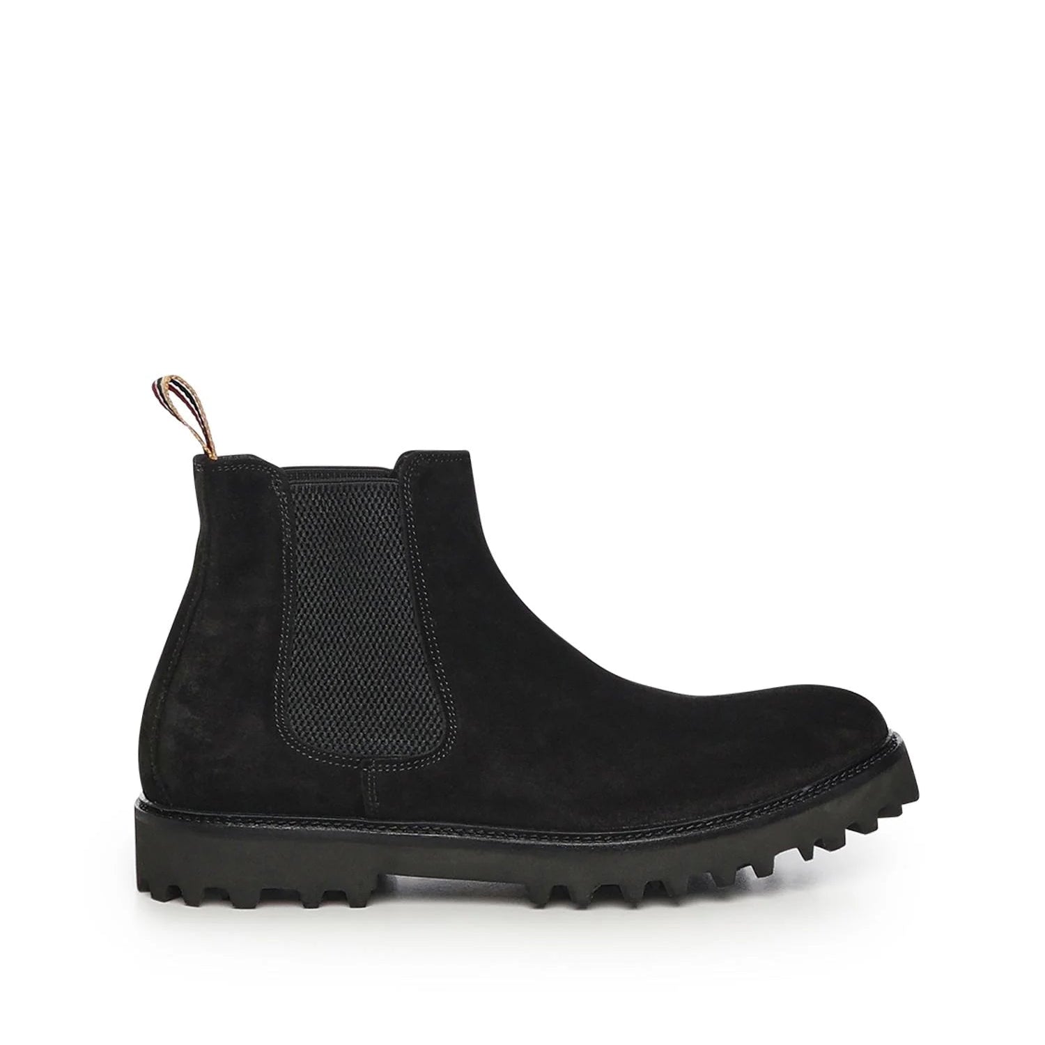 Chelsea Sergio Ankle Boots | Black | In Suede