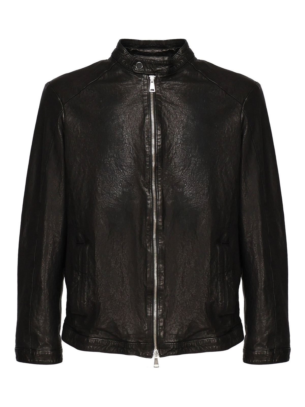 Jacket Leather Biker - Giuliano Galiano | Handcrafted Luxury Sneakers Made In Italy