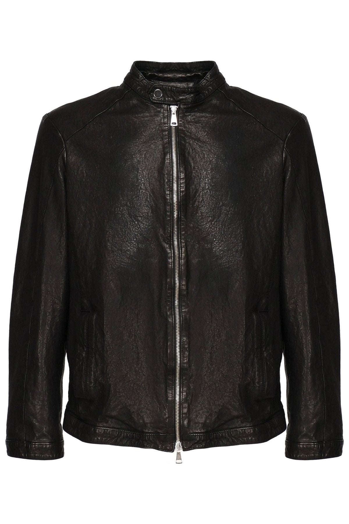 Jacket Leather Biker - Giuliano Galiano | Handcrafted Luxury Sneakers Made In Italy