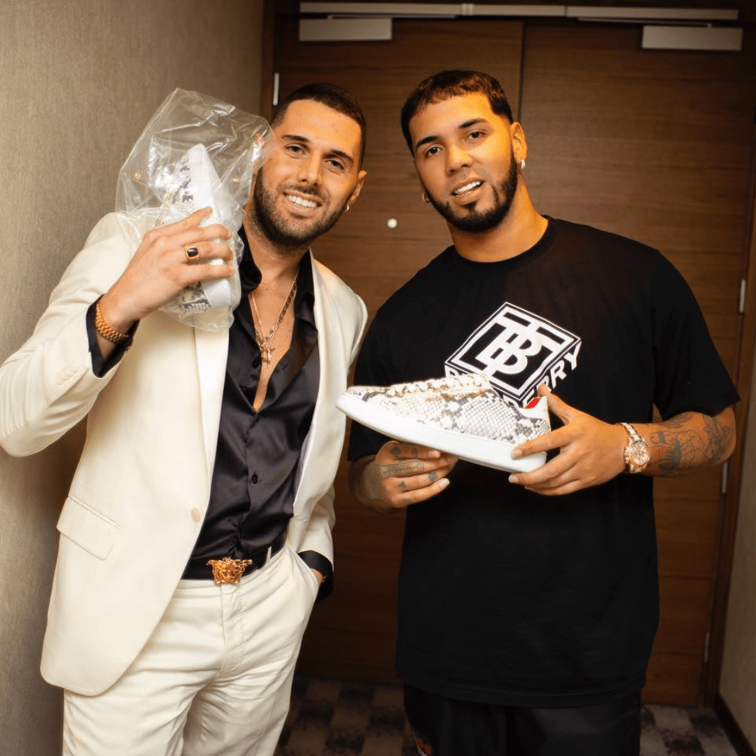 Jeson | Black, White & Red - Giuliano Galiano | Handcrafted Luxury Sneakers Made In Italy