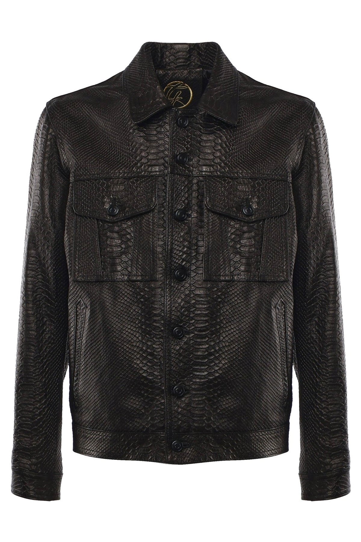 Julius Caesar leather jacket - Giuliano Galiano | Handcrafted Luxury Sneakers Made In Italy