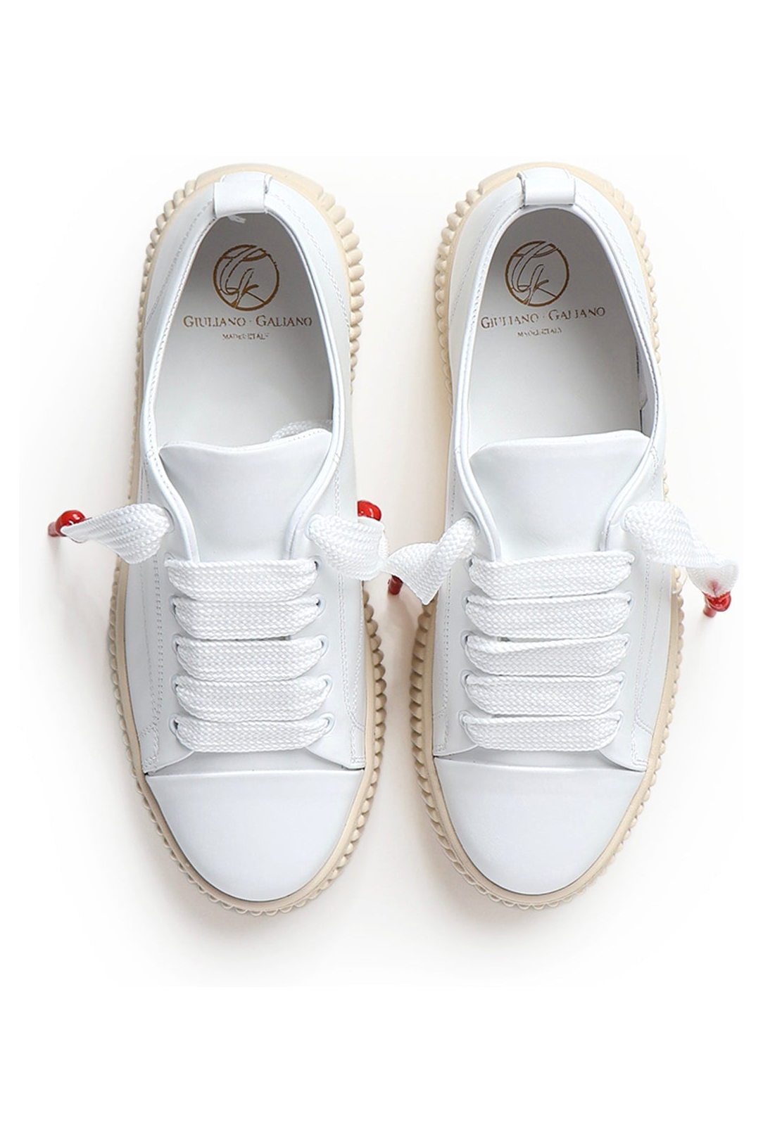 JUMBO | WHITE 3 - Giuliano Galiano | Handcrafted Luxury Sneakers Made In Italy