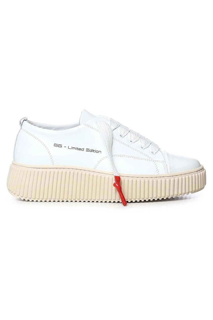 JUMBO | WHITE - Giuliano Galiano | Handcrafted Luxury Sneakers Made In Italy