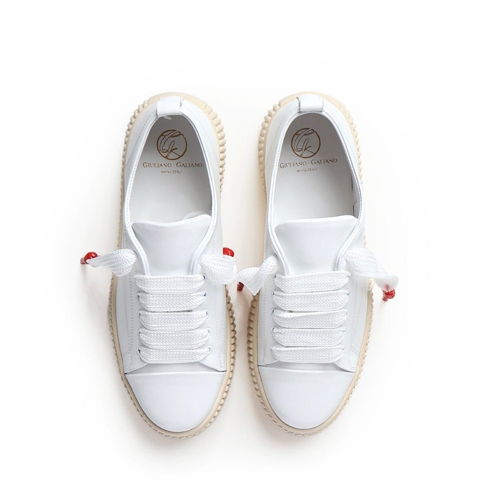 JUMBO | WHITE - Giuliano Galiano | Handcrafted Luxury Sneakers Made In Italy