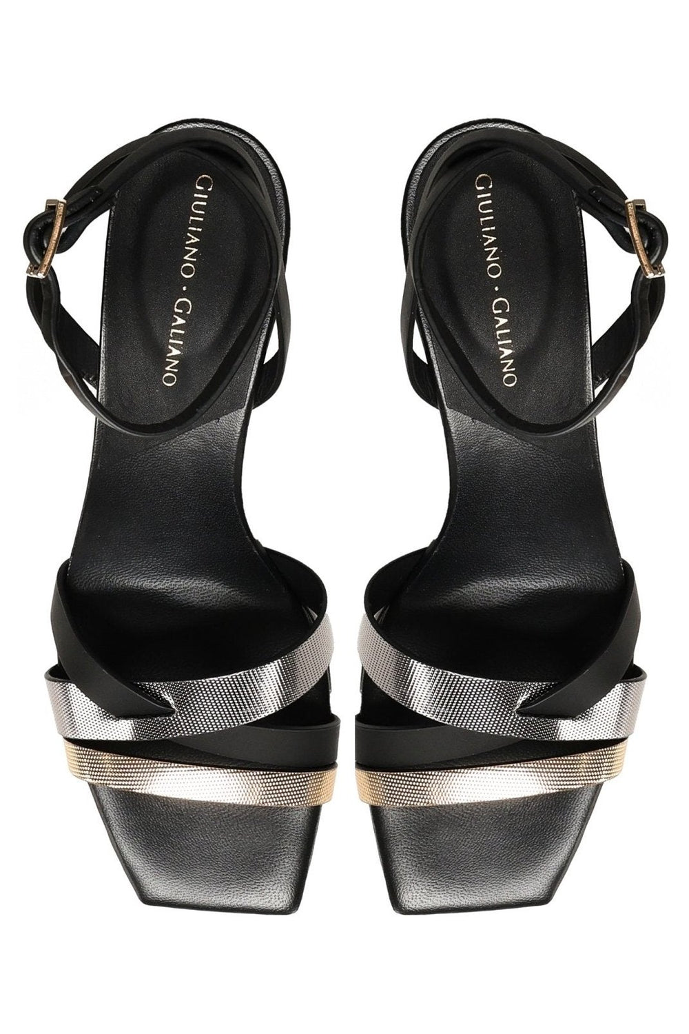 Lauren Sandals | Black - Giuliano Galiano | Handcrafted Luxury Sneakers Made In Italy