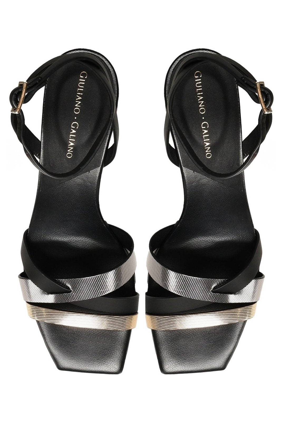 Lauren Sandals | Black - Giuliano Galiano | Handcrafted Luxury Sneakers Made In Italy