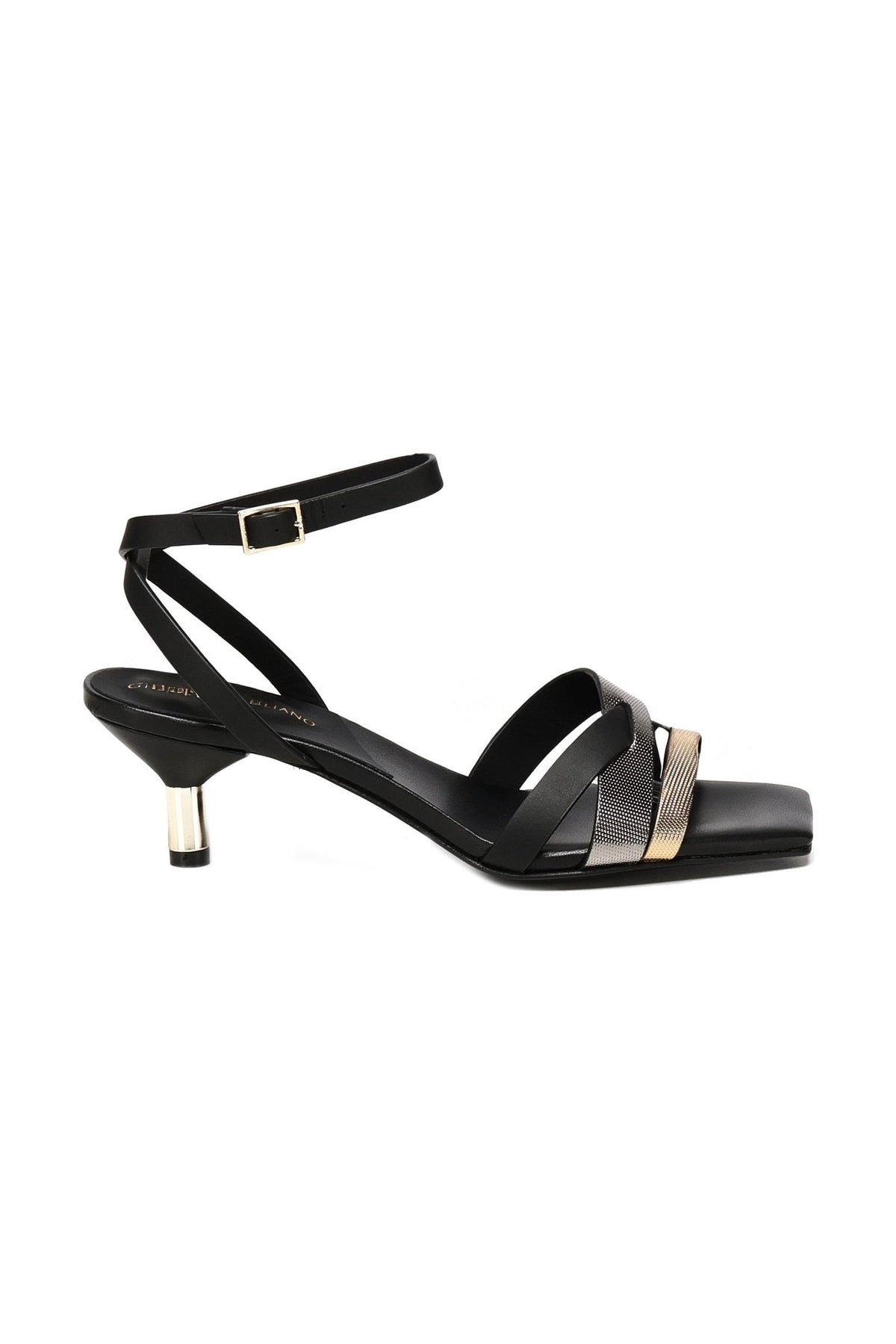 Lauren Sandals | Black - Giuliano Galiano | Handcrafted Luxury Sneakers Made In Italy