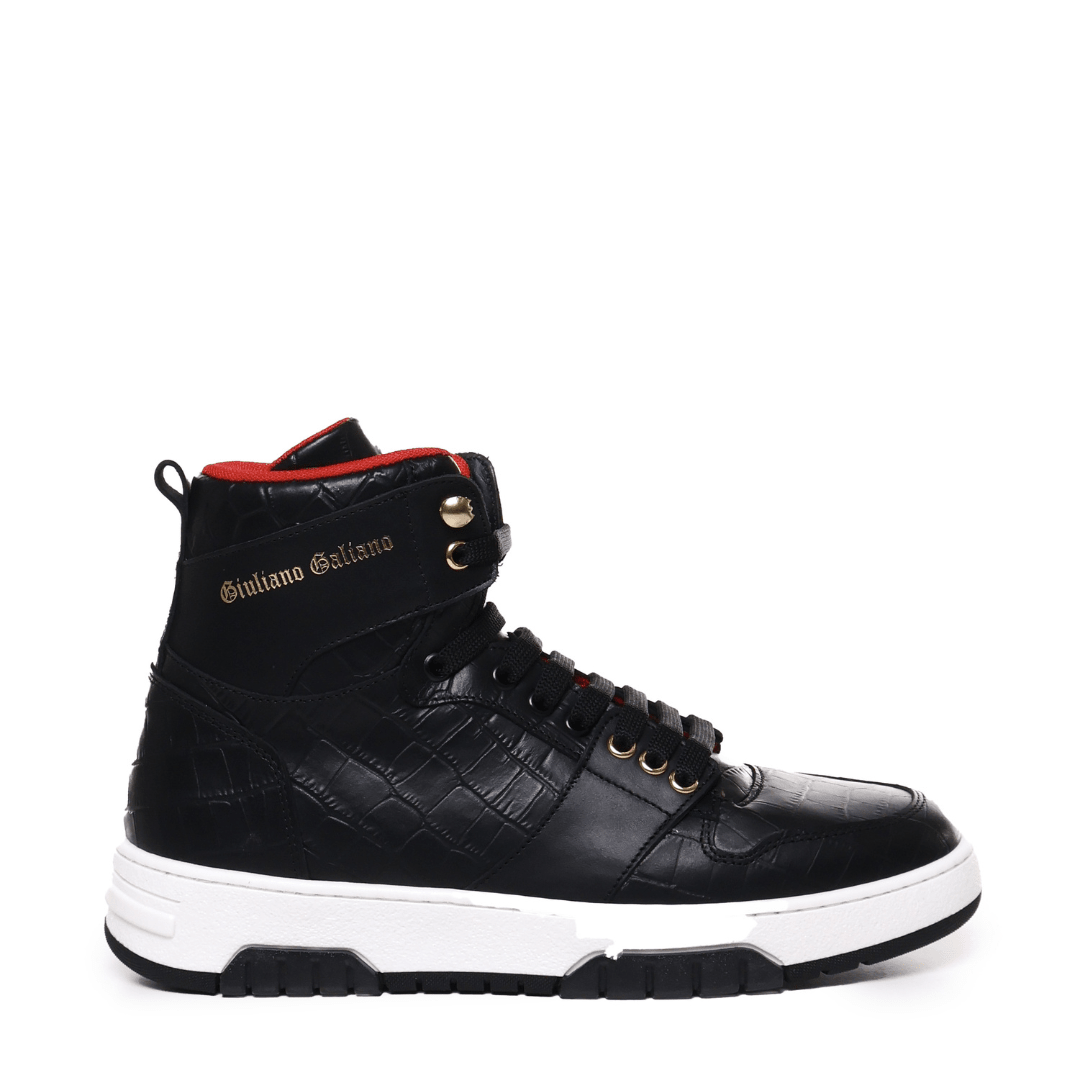 Legend High | Black - Giuliano Galiano | Handcrafted Luxury Sneakers Made In Italy