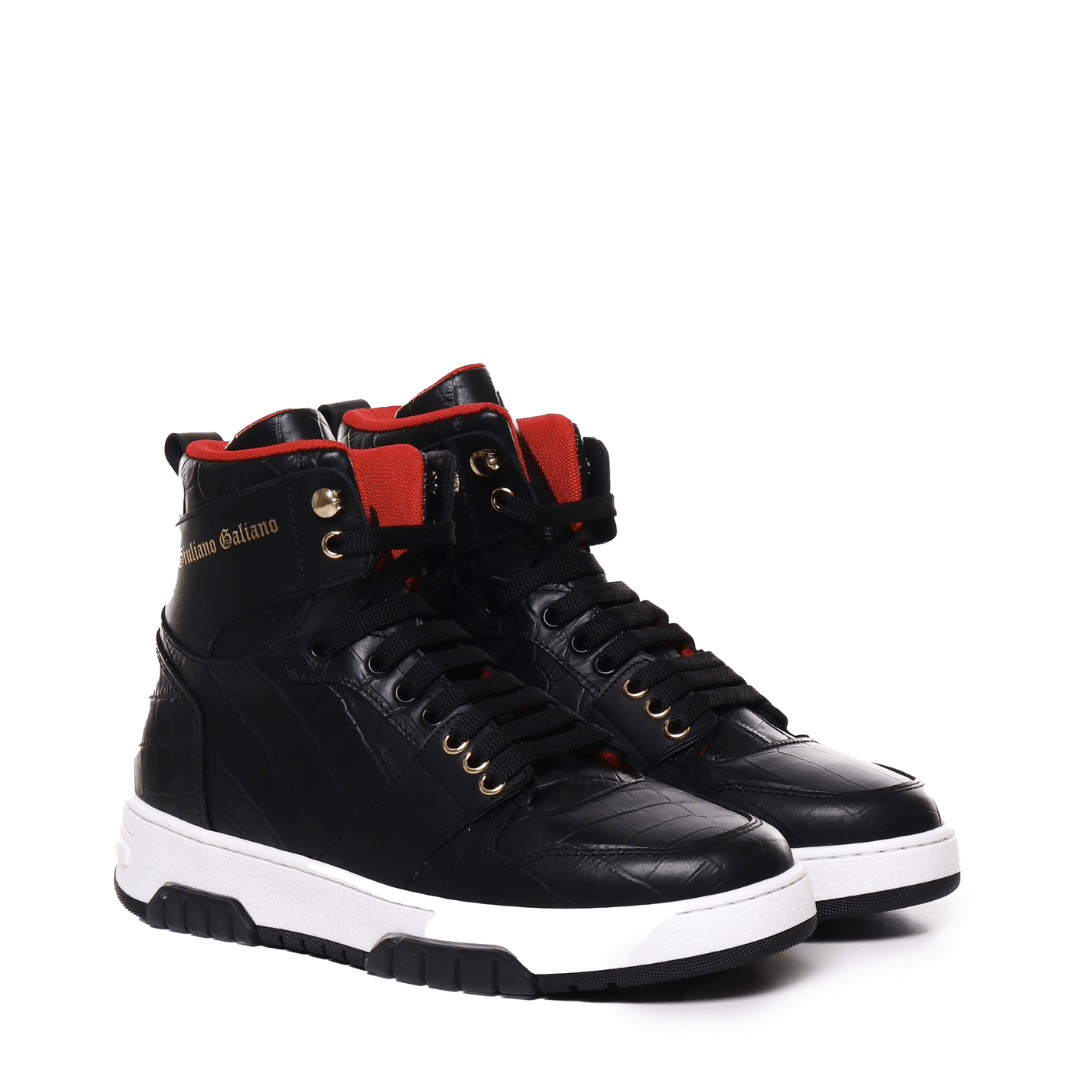 Legend High | Black - Giuliano Galiano | Handcrafted Luxury Sneakers Made In Italy