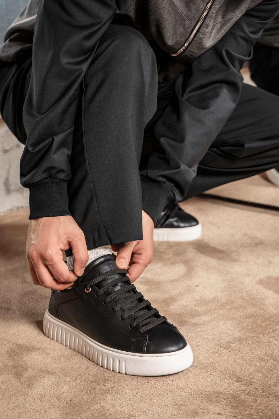 Mars | Black - Giuliano Galiano | Handcrafted Luxury Sneakers Made In Italy