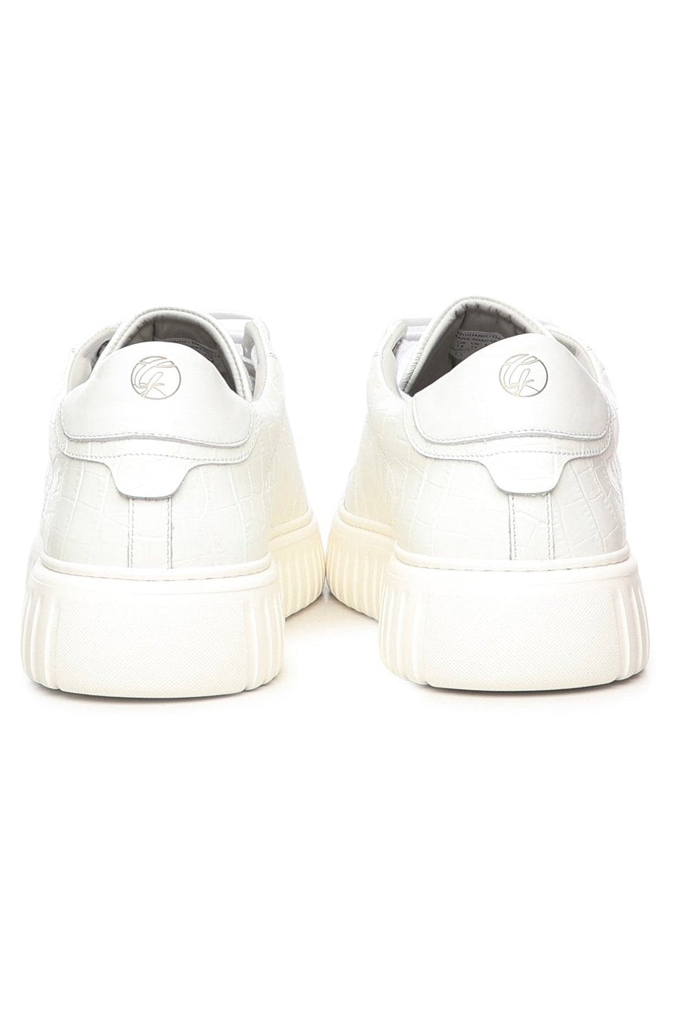 Mars | Crock Leather | White - Giuliano Galiano | Handcrafted Luxury Sneakers Made In Italy