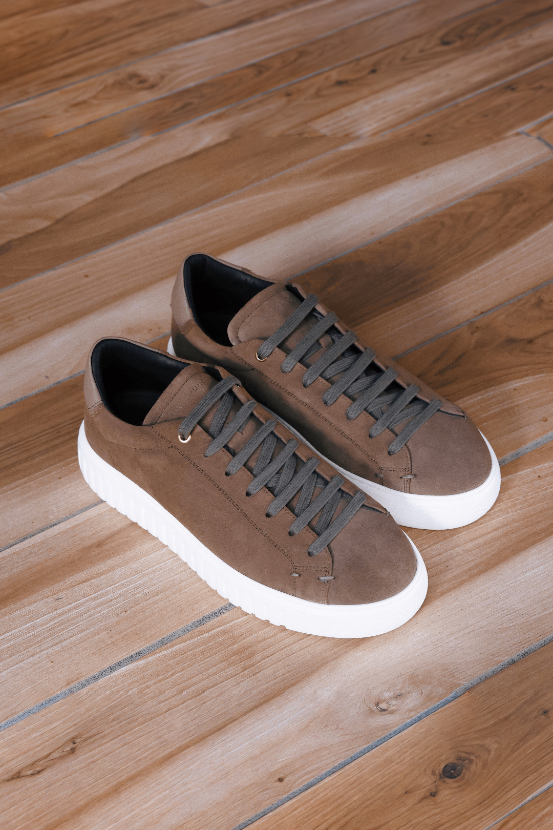 Mars | Suede | Taupe - Giuliano Galiano | Handcrafted Luxury Sneakers Made In Italy
