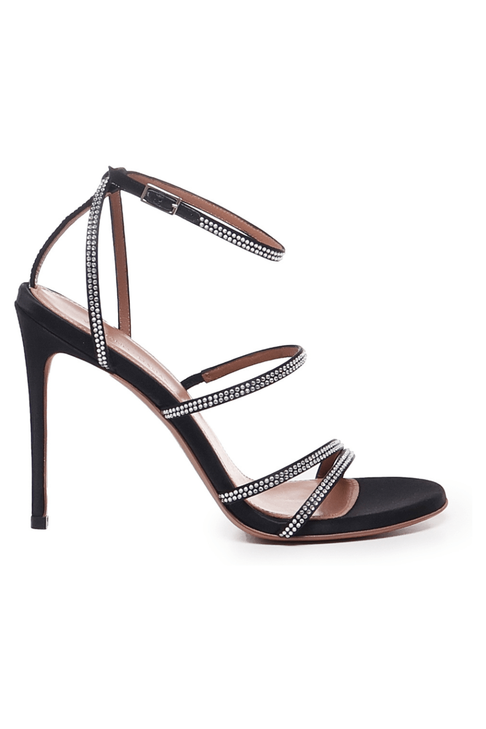 Mary Sandals | Satin | Black - Giuliano Galiano | Handcrafted Luxury Sneakers Made In Italy