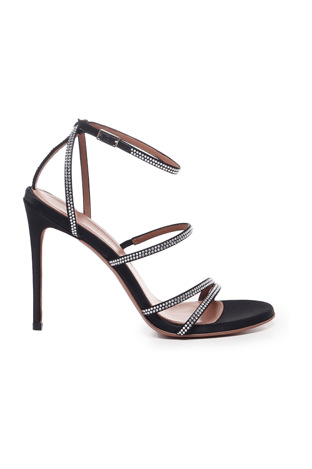 Mary Sandals | Satin | Black - Giuliano Galiano | Handcrafted Luxury Sneakers Made In Italy