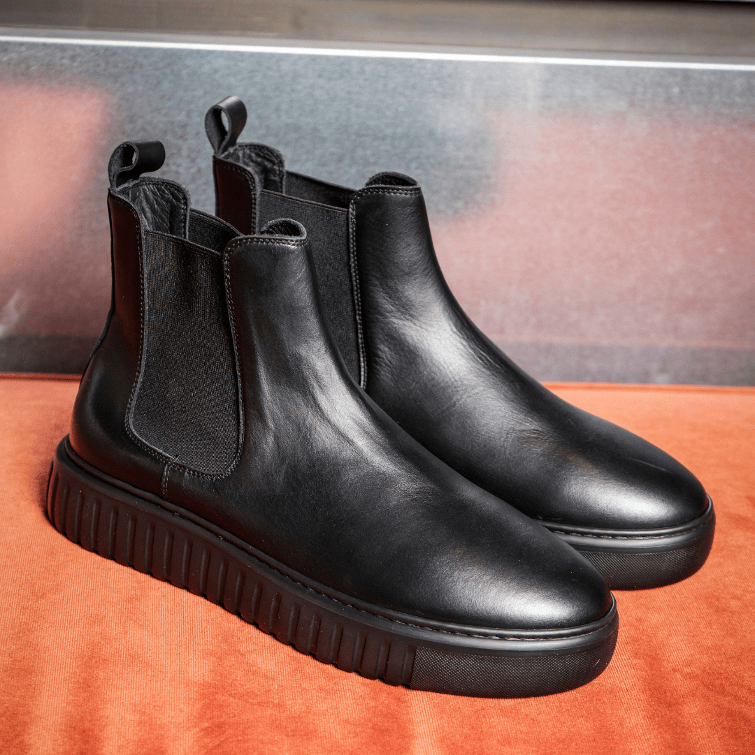 Metis Leather Boots | Black - Giuliano Galiano | Handcrafted Luxury Sneakers Made In Italy