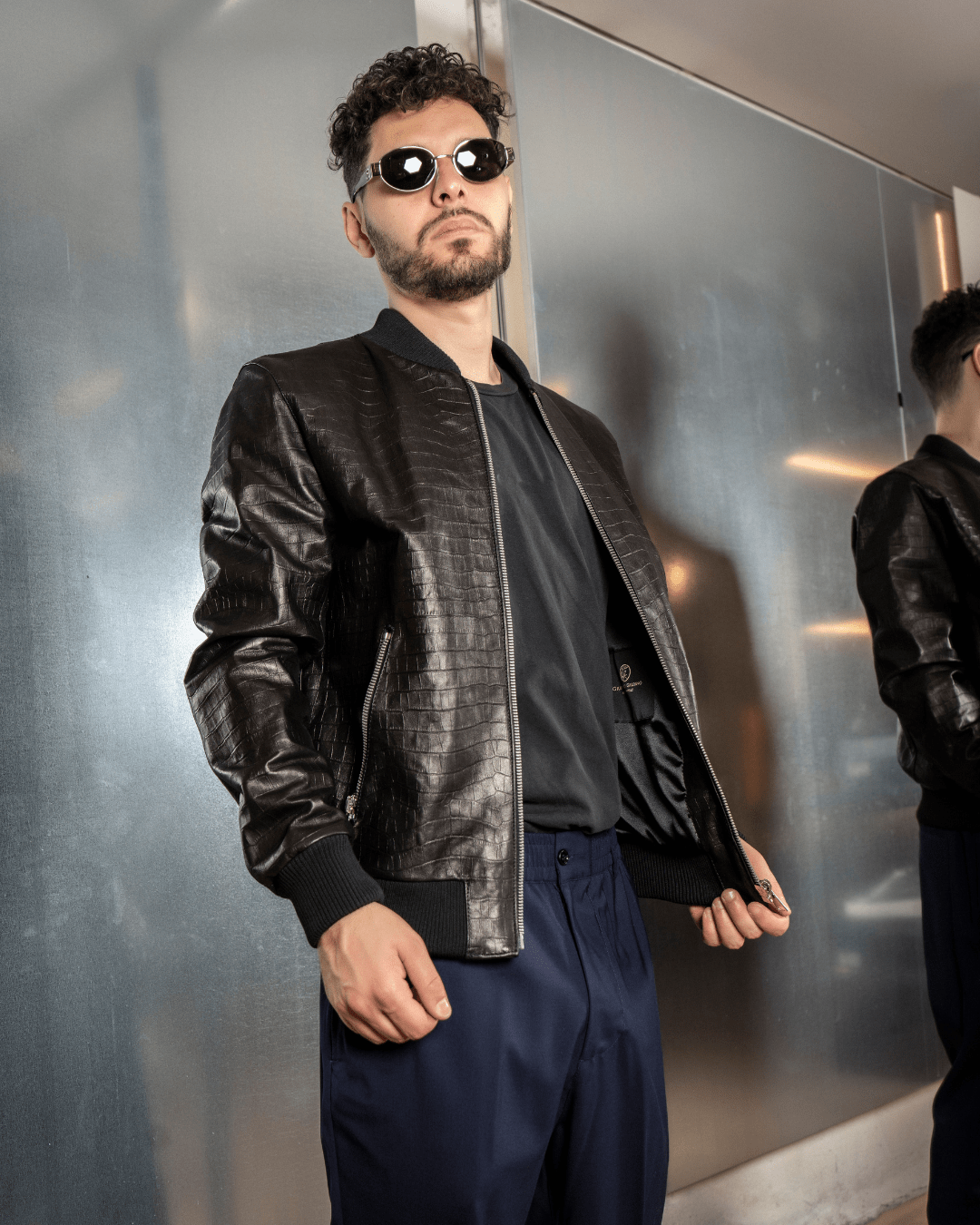 Miami Vice Bomber Croc - Giuliano Galiano | Handcrafted Luxury Sneakers Made In Italy