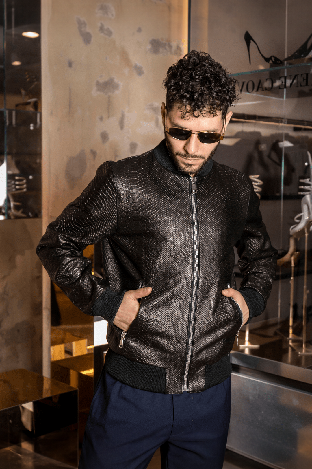 Miami Vice Bomber Python - Giuliano Galiano | Handcrafted Luxury Sneakers Made In Italy