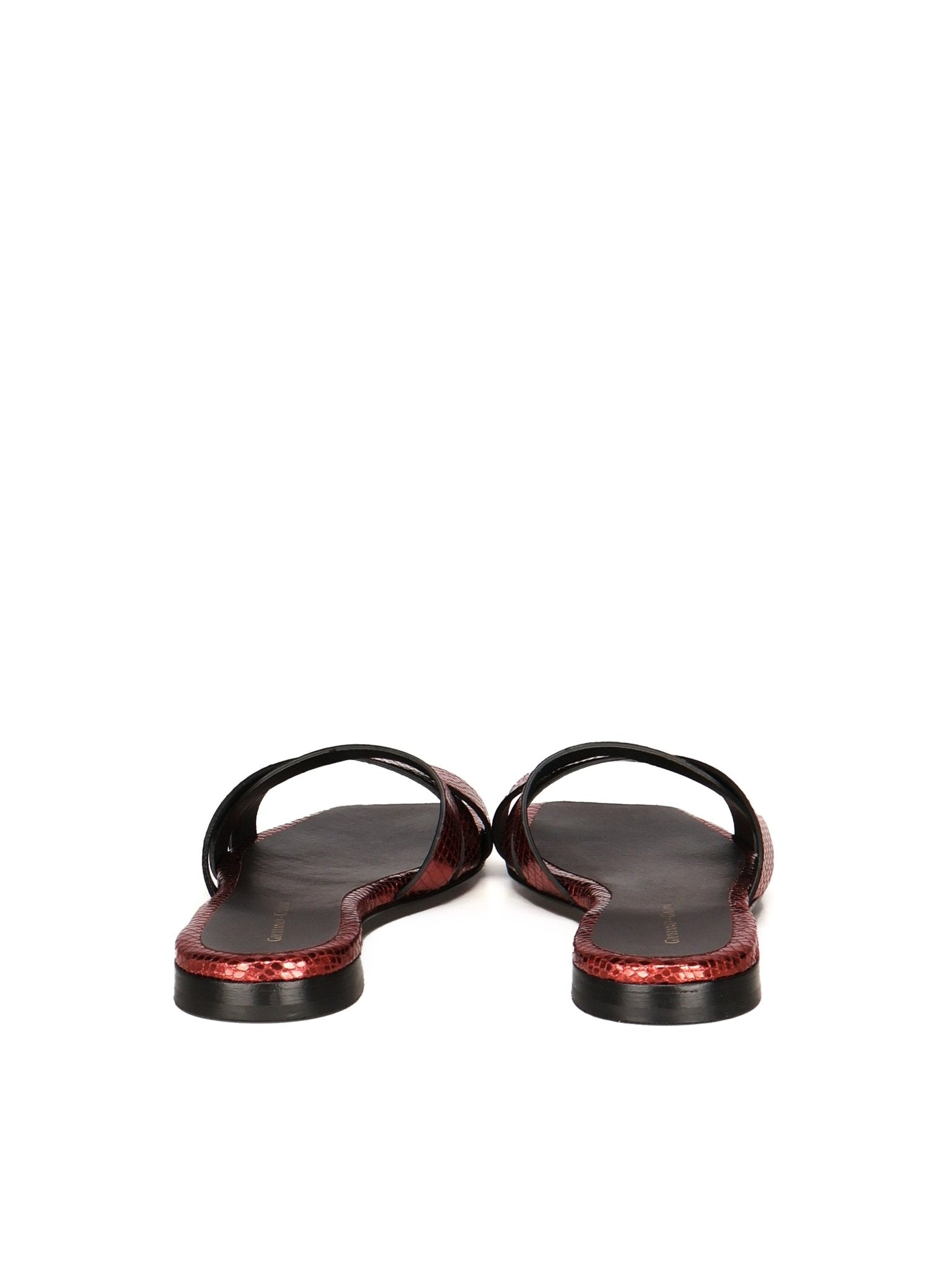 Miryam Flat Sandals | Bordeaux - Giuliano Galiano | Handcrafted Luxury Sneakers Made In Italy