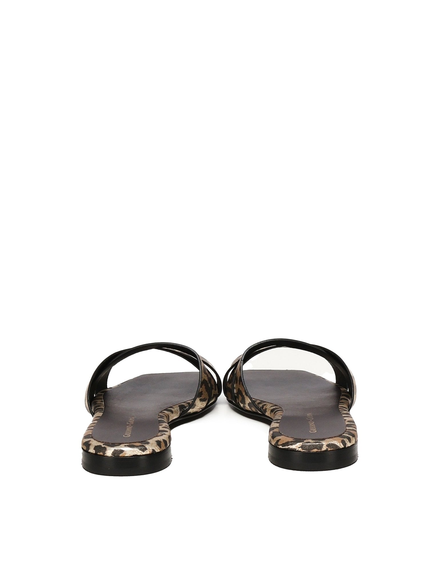 Miryam Flat Sandals | Leopard - Giuliano Galiano | Handcrafted Luxury Sneakers Made In Italy