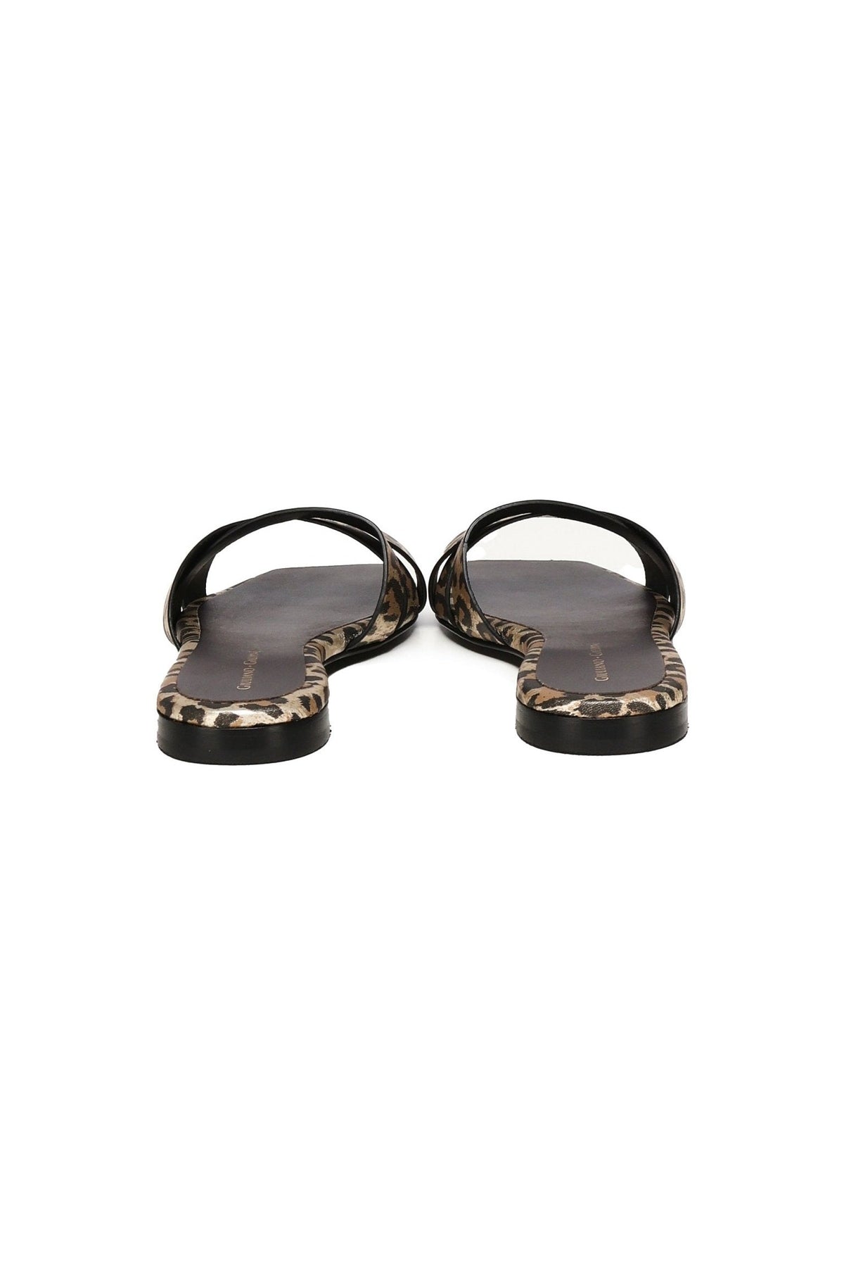 Miryam Flat Sandals | Leopard - Giuliano Galiano | Handcrafted Luxury Sneakers Made In Italy