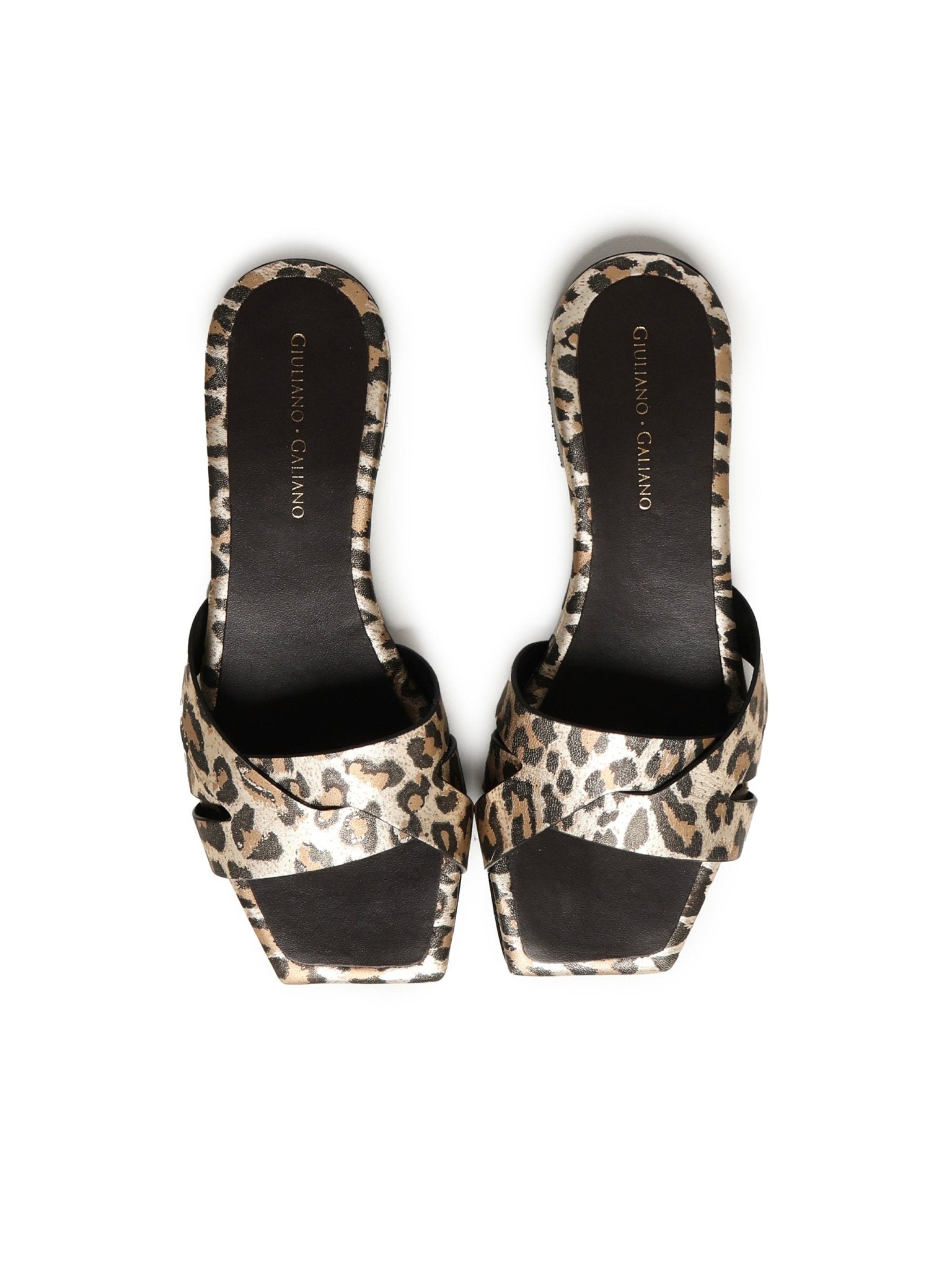 Miryam Flat Sandals | Leopard - Giuliano Galiano | Handcrafted Luxury Sneakers Made In Italy