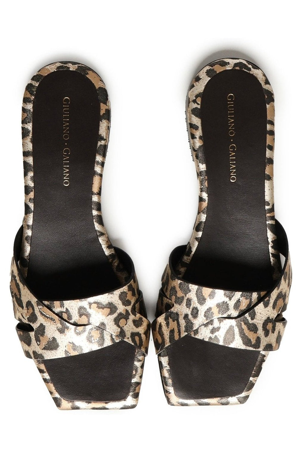 Miryam Flat Sandals | Leopard - Giuliano Galiano | Handcrafted Luxury Sneakers Made In Italy