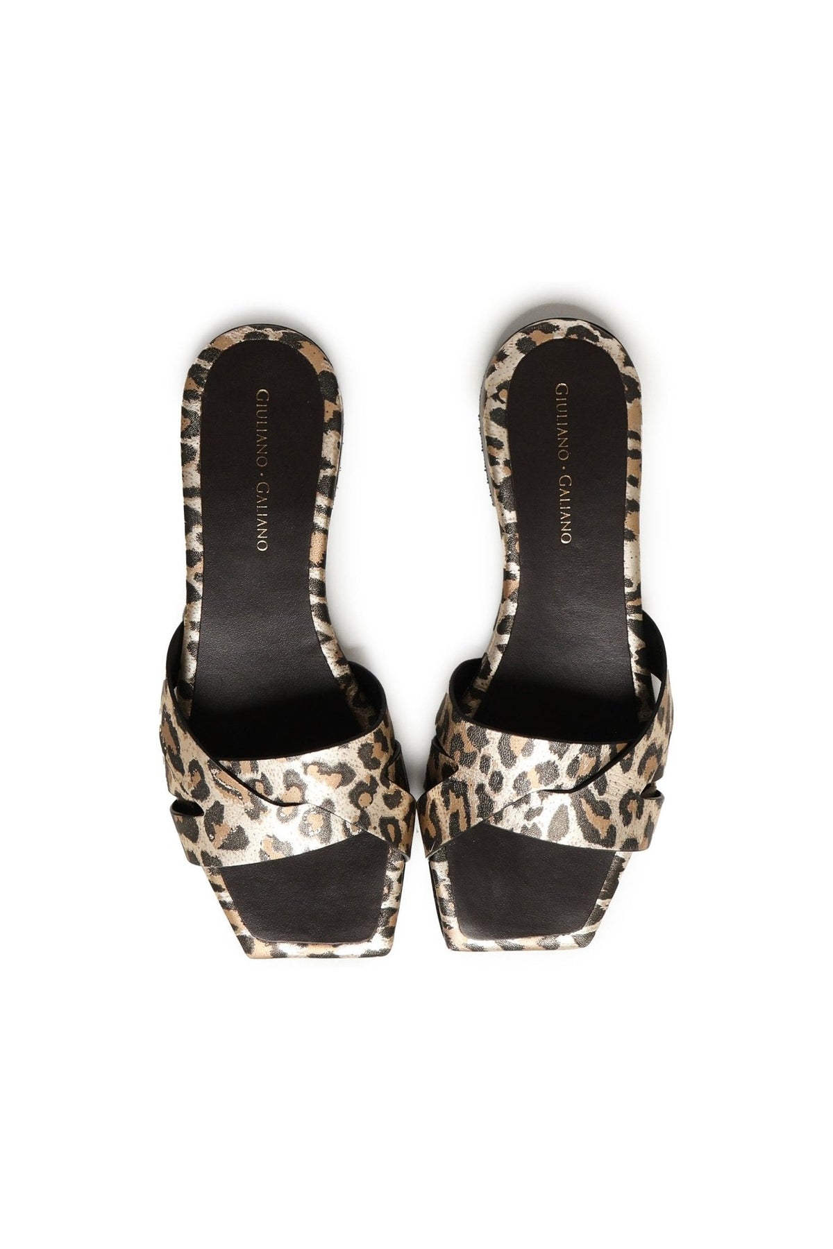 Miryam Flat Sandals | Leopard - Giuliano Galiano | Handcrafted Luxury Sneakers Made In Italy