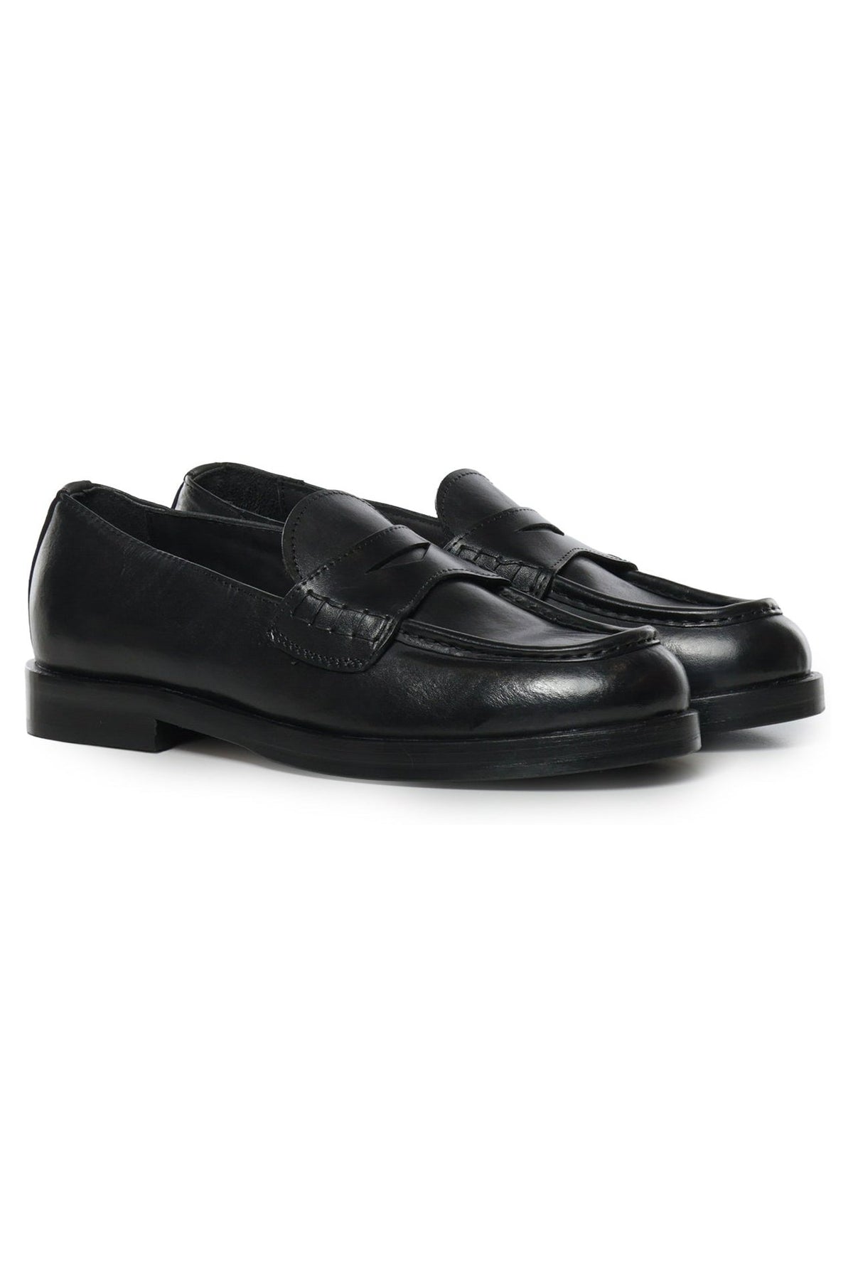 Mocassins Sally | Black | Leather - Giuliano Galiano | Handcrafted Luxury Sneakers Made In Italy