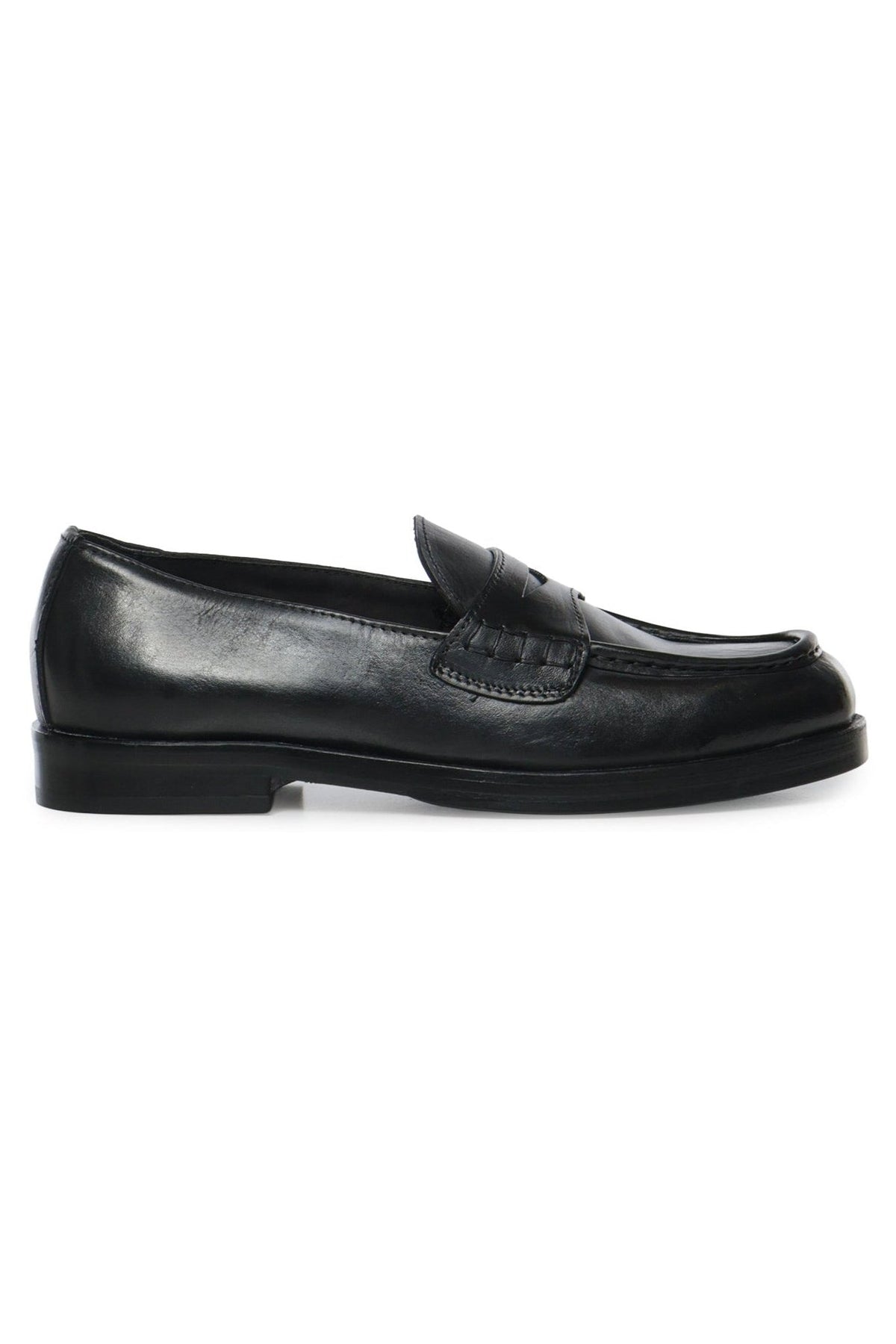 Mocassins Sally | Black | Leather - Giuliano Galiano | Handcrafted Luxury Sneakers Made In Italy