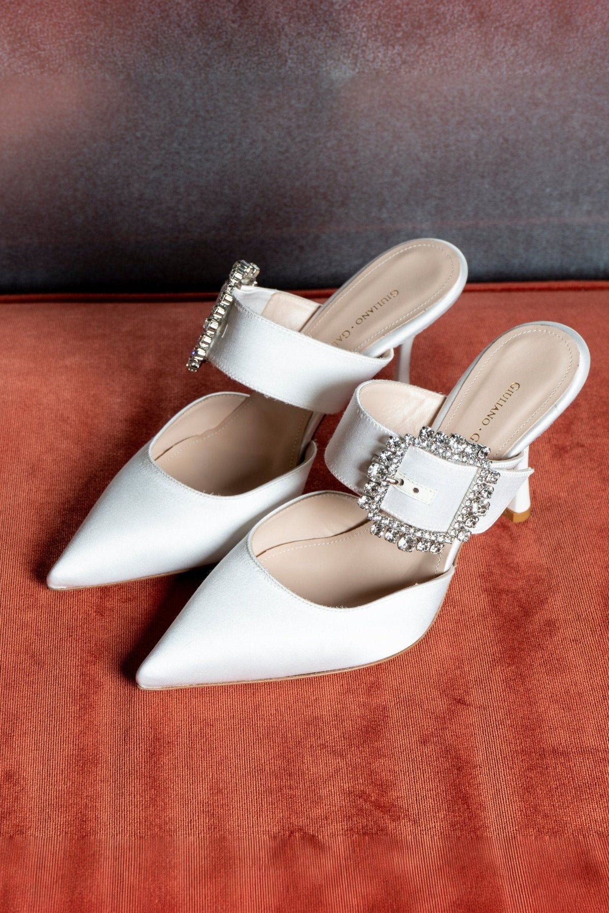 Mules Alena | White - Giuliano Galiano | Handcrafted Luxury Sneakers Made In Italy
