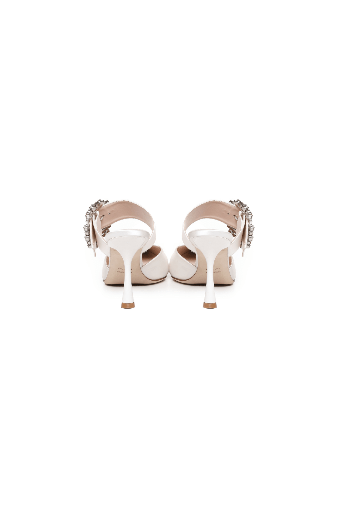 Mules Alena | White - Giuliano Galiano | Handcrafted Luxury Sneakers Made In Italy