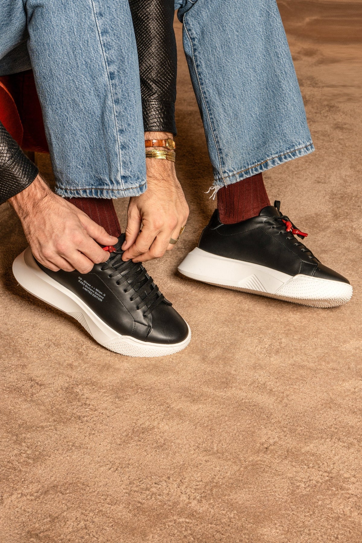 Nemesis Black | Limited for Jason Derulo 6363 - Giuliano Galiano | Handcrafted Luxury Sneakers Made In Italy