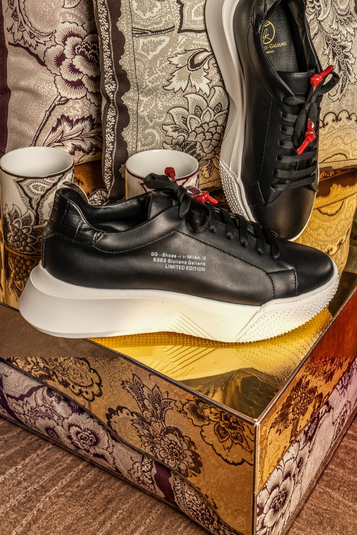 Nemesis Black | Limited for Jason Derulo 6363 - Giuliano Galiano | Handcrafted Luxury Sneakers Made In Italy