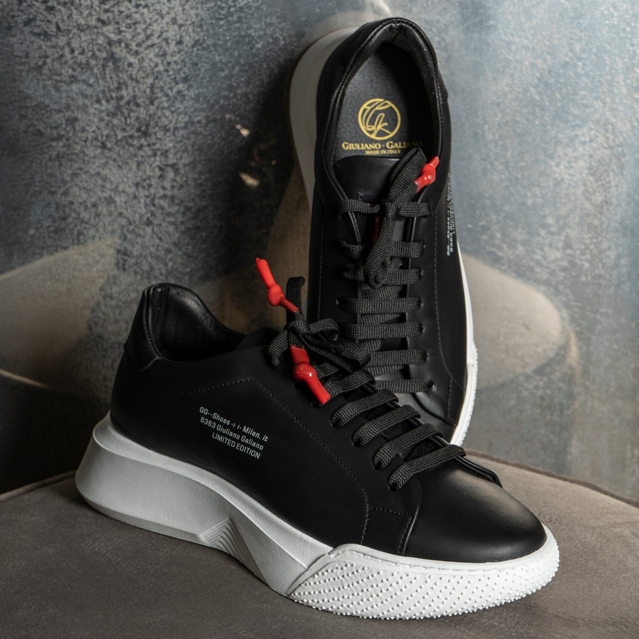 Nemesis Black | Limited for Jason Derulo 6363 - Giuliano Galiano | Handcrafted Luxury Sneakers Made In Italy