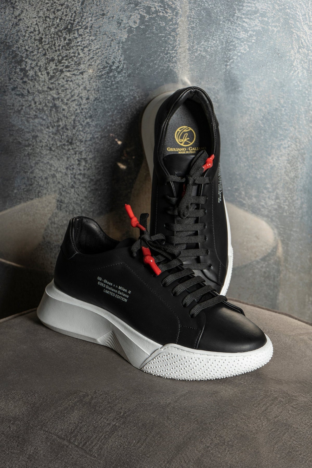 Nemesis Black | Limited for Jason Derulo 6363 - Giuliano Galiano | Handcrafted Luxury Sneakers Made In Italy