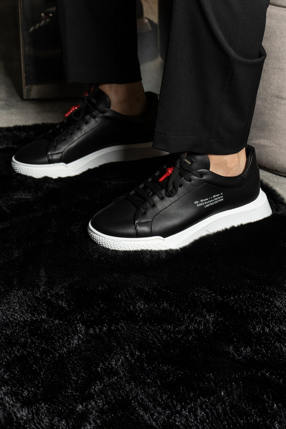 Nemesis Black | Limited for Jason Derulo 6363 - Giuliano Galiano | Handcrafted Luxury Sneakers Made In Italy