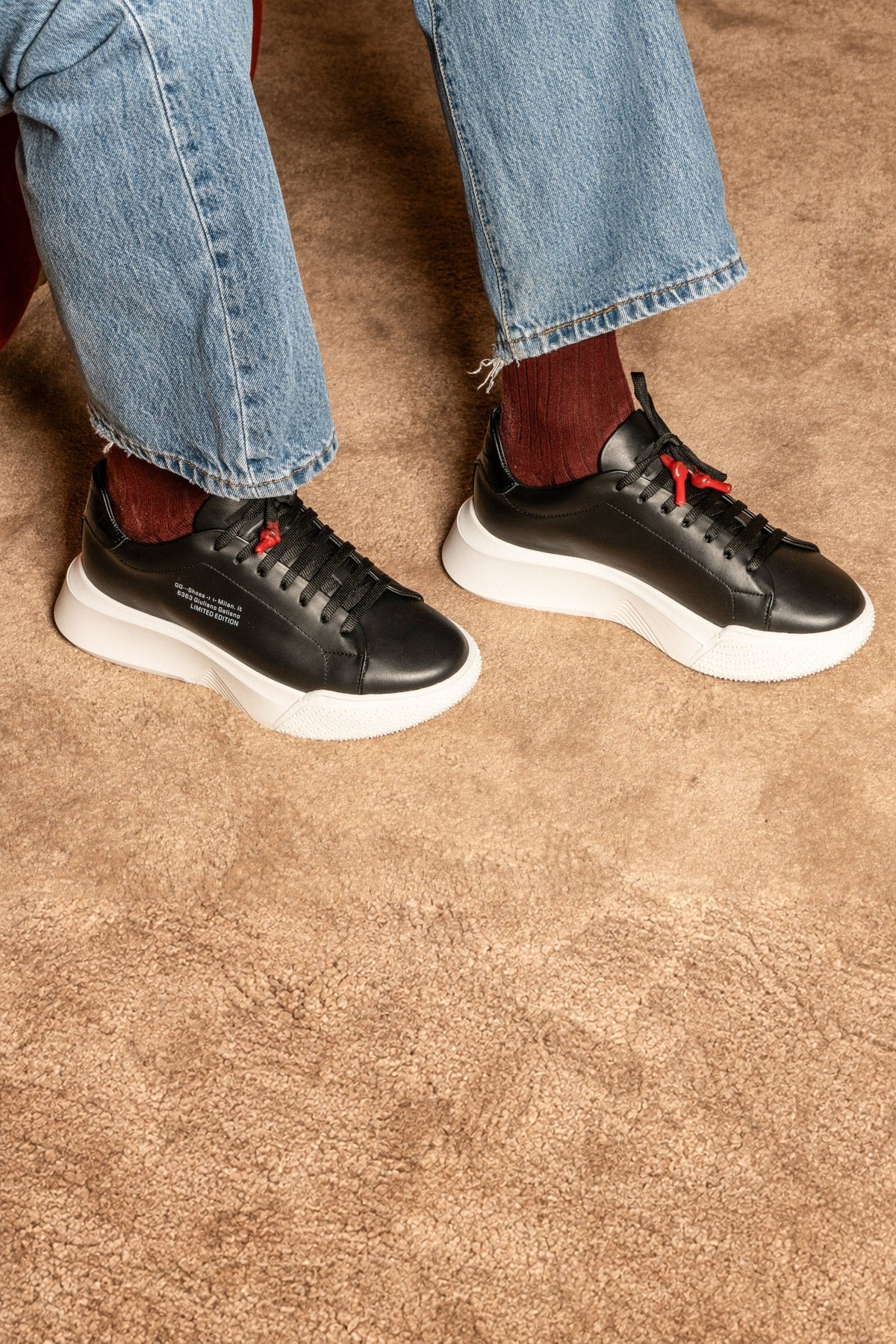 Nemesis Black | Limited for Jason Derulo 6363 - Giuliano Galiano | Handcrafted Luxury Sneakers Made In Italy