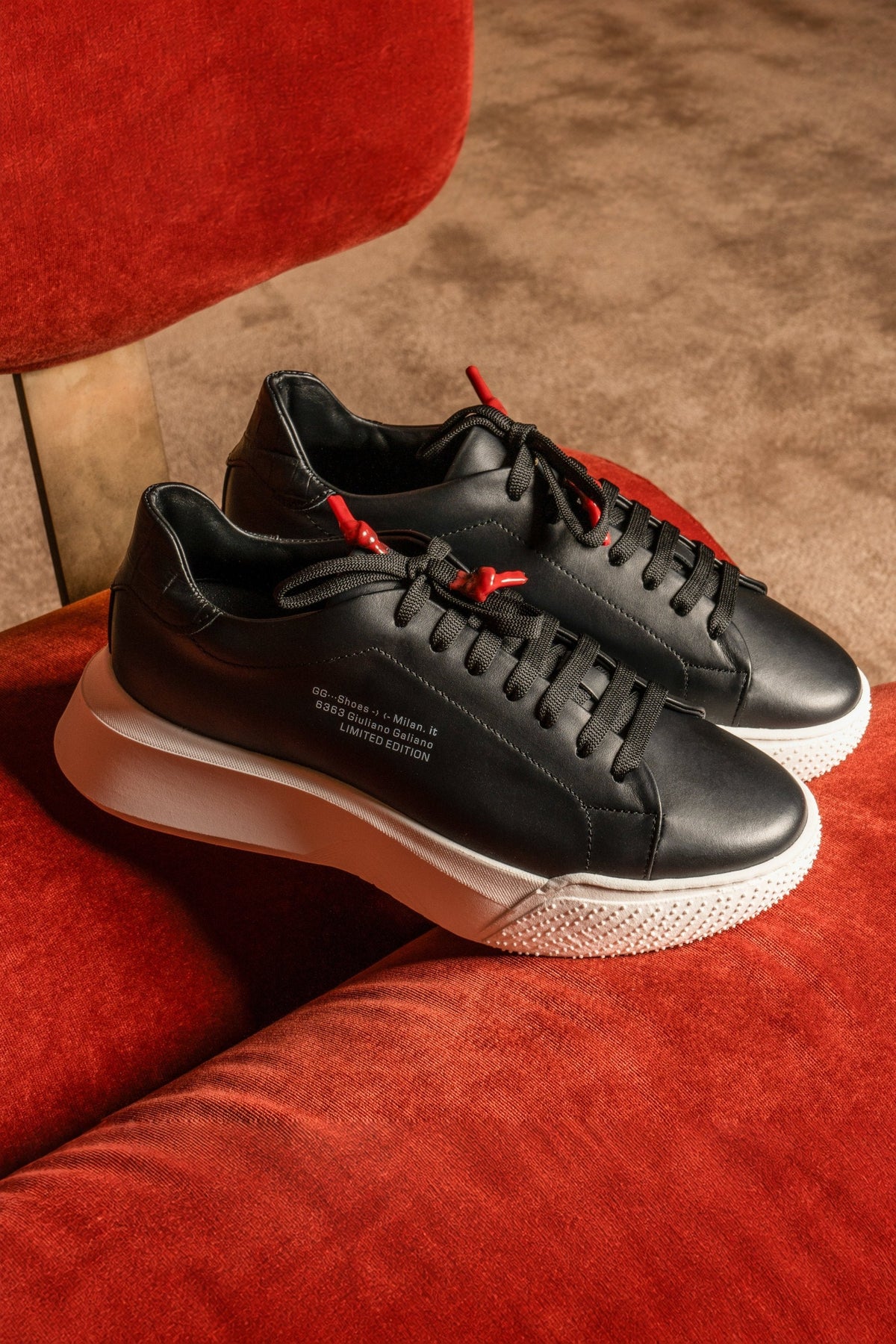 Nemesis Black | Limited for Jason Derulo 6363 - Giuliano Galiano | Handcrafted Luxury Sneakers Made In Italy